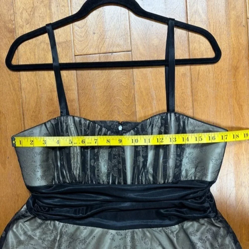R&M Richards Women Y2K Babydoll Whimsigoth Dress Size 14 Holiday Going Out Party